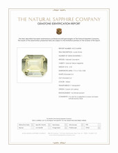 2.52 Ct. Yellow Sapphire from Ceylon (Sri Lanka) Scan Report