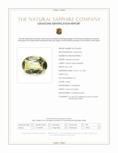 2.29 Ct. Yellow Sapphire from Ceylon (Sri Lanka) Scan Report