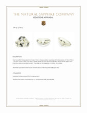 2.51 Ct. Yellow Sapphire from Ceylon (Sri Lanka) Appraisal