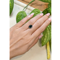 3.24 Ct. Greenish Blue Sapphire from Australia Life Style