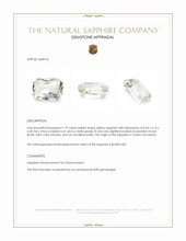 1.79 Ct. Yellow Sapphire from Ceylon (Sri Lanka) Appraisal