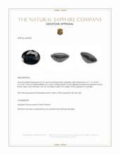 4.23 Ct. Blue Sapphire from Australia Appraisal