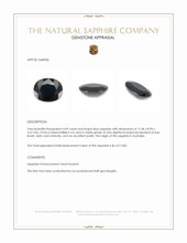 4.09 Ct. Blue Sapphire from Australia Appraisal