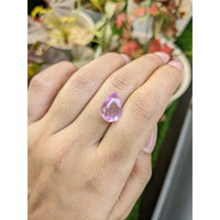 3.96 Ct. Purplish Pink Sapphire from Ceylon (Sri Lanka) Life Style