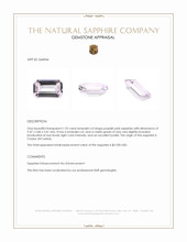 1.92 Ct. Purplish Pink Sapphire from Ceylon (Sri Lanka) Appraisal