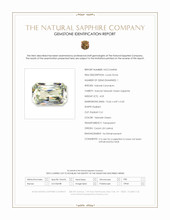4.03 Ct. Yellowish Green Sapphire from Ceylon (Sri Lanka) Scan Report