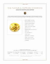 4.03 Ct. Yellow Sapphire from Ceylon (Sri Lanka) Scan Report
