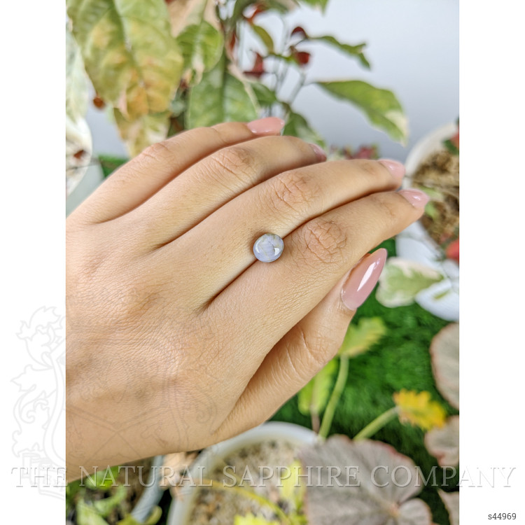 2.95 Ct. Bluish Grey Star Sapphire from Ceylon (Sri Lanka)