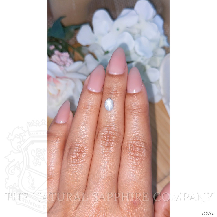 1.08 Ct. Bluish Grey Star Sapphire from Ceylon (Sri Lanka)
