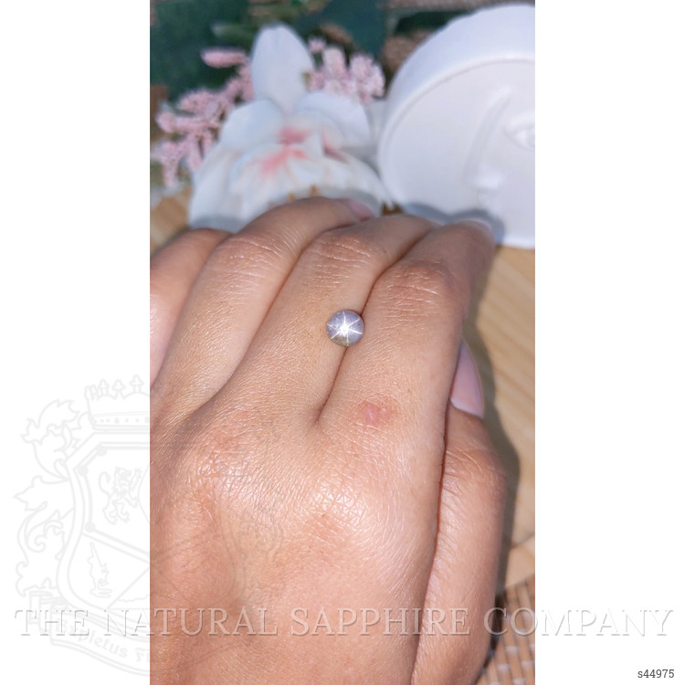 1.68 Ct. Bluish Grey Star Sapphire from Ceylon (Sri Lanka)