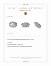 2.69 Ct. Grey Star Sapphire from Ceylon (Sri Lanka) Appraisal