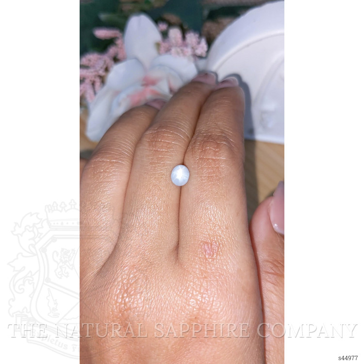 1.38 Ct. Bluish Grey Star Sapphire from Ceylon (Sri Lanka)