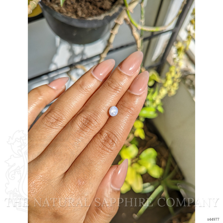 1.38 Ct. Bluish Grey Star Sapphire from Ceylon (Sri Lanka)