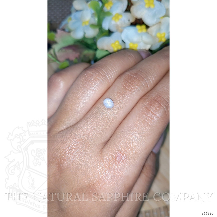 0.68 Ct. Bluish Grey Star Sapphire from Ceylon (Sri Lanka)