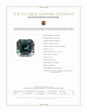 1.23 Ct. Greenish Blue Sapphire from Madagascar Scan Report