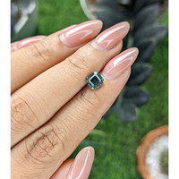 1.23 Ct. Greenish Blue Sapphire from Madagascar Life Style