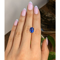 5.08 Ct. Blue Sapphire from Ceylon (Sri Lanka) Life Style