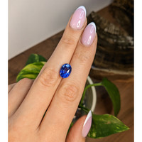 5.08 Ct. Blue Sapphire from Ceylon (Sri Lanka) Life Style