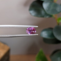 1.00 Ct. Pinkish Purple Sapphire from Madagascar Life Style