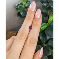 1.00 Ct. Pinkish Purple Sapphire from Madagascar Life Style