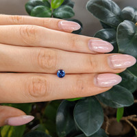 0.99 Ct. Blue Sapphire from Ceylon (Sri Lanka) Life Style