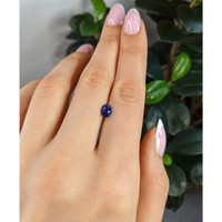 1.21 Ct. Blue Sapphire from Ceylon (Sri Lanka) Life Style