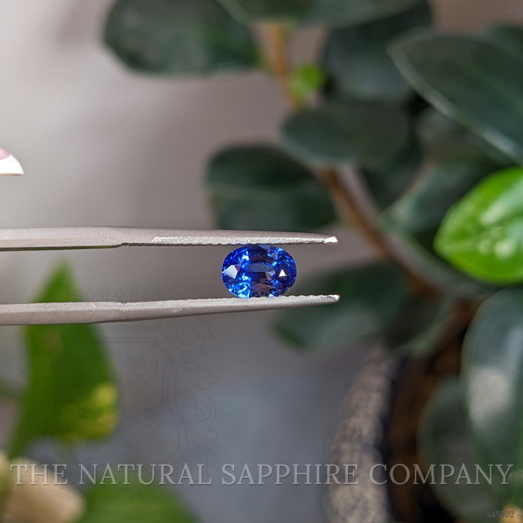 0.91 Ct. Blue Sapphire from Ceylon (Sri Lanka)