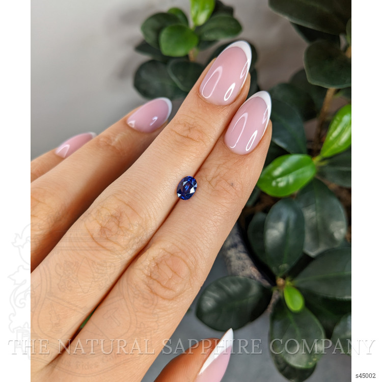 0.91 Ct. Blue Sapphire from Ceylon (Sri Lanka)