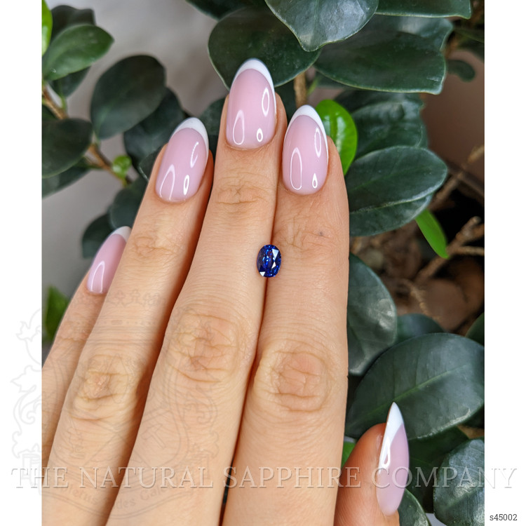 0.91 Ct. Blue Sapphire from Ceylon (Sri Lanka)