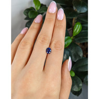 1.34 Ct. Blue Sapphire from Ceylon (Sri Lanka) Life Style
