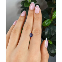 1.06 Ct. Blue Sapphire from Ceylon (Sri Lanka) Life Style