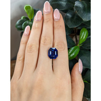 12.27 Ct. Blue Sapphire from Madagascar Life Style
