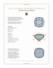 3.01 Ct. Green Sapphire from Montana 3 D Scan Report