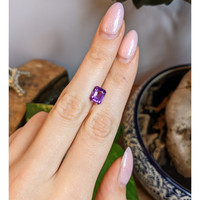 2.47 Ct. Pinkish Purple Sapphire from Ceylon (Sri Lanka) Life Style