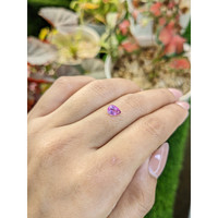 0.86 Ct. Pinkish Purple Sapphire from Ceylon (Sri Lanka) Life Style