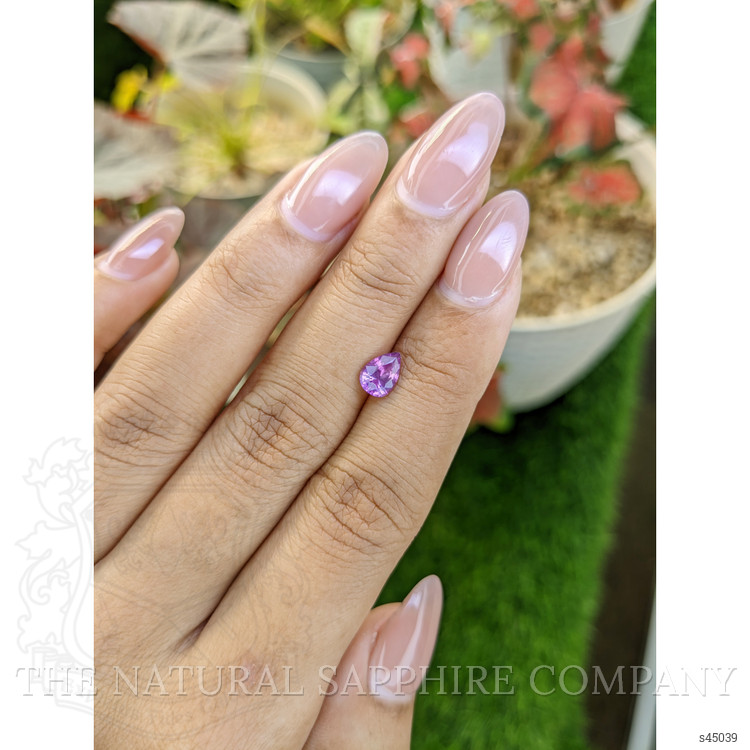 0.86 Ct. Pinkish Purple Sapphire from Ceylon (Sri Lanka)