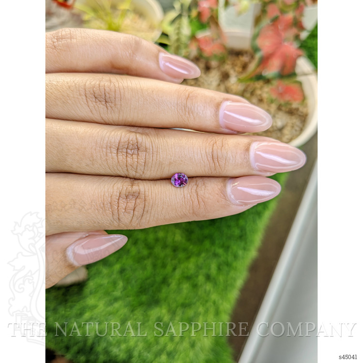 0.47 Ct. Pinkish Purple Sapphire from Ceylon (Sri Lanka)