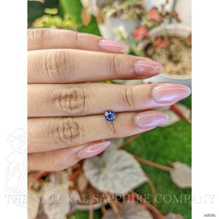 0.64 Ct. Blue Sapphire from Ceylon (Sri Lanka)