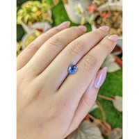 1.55 Ct. Blue Sapphire from Ceylon (Sri Lanka) Life Style