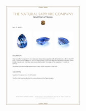 1.03 Ct. Blue Sapphire from Ceylon (Sri Lanka) Appraisal