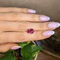 5.01 Ct. Purplish Pink Sapphire from Madagascar Life Style