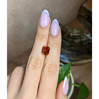 5.14 Ct. Orangish Brown Sapphire from Ceylon (Sri Lanka) Life Style