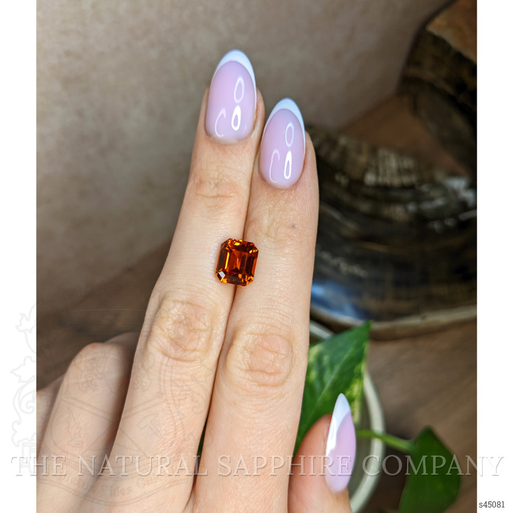 5.14 Ct. Orangish Brown Sapphire from Ceylon (Sri Lanka)