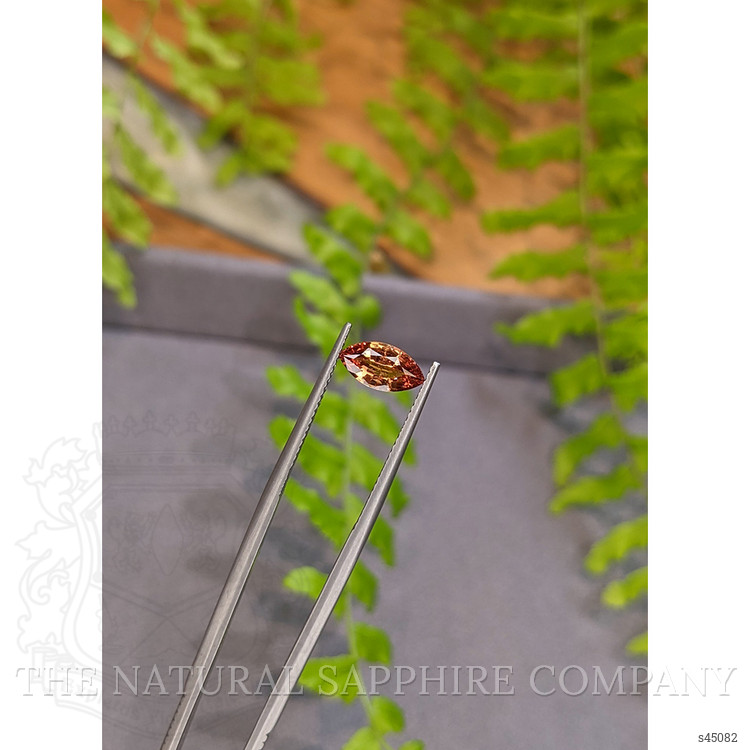 1.05 Ct. Orangish Brown Sapphire from Ceylon (Sri Lanka)