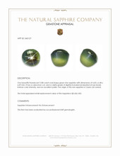 2.88 Ct. Green Star Sapphire from Ceylon (Sri Lanka) Appraisal