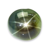 2.88 Ct. Green Star Sapphire from Ceylon (Sri Lanka) Video