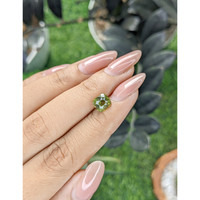 2.06 Ct. Yellowish Green Sapphire from Madagascar Life Style
