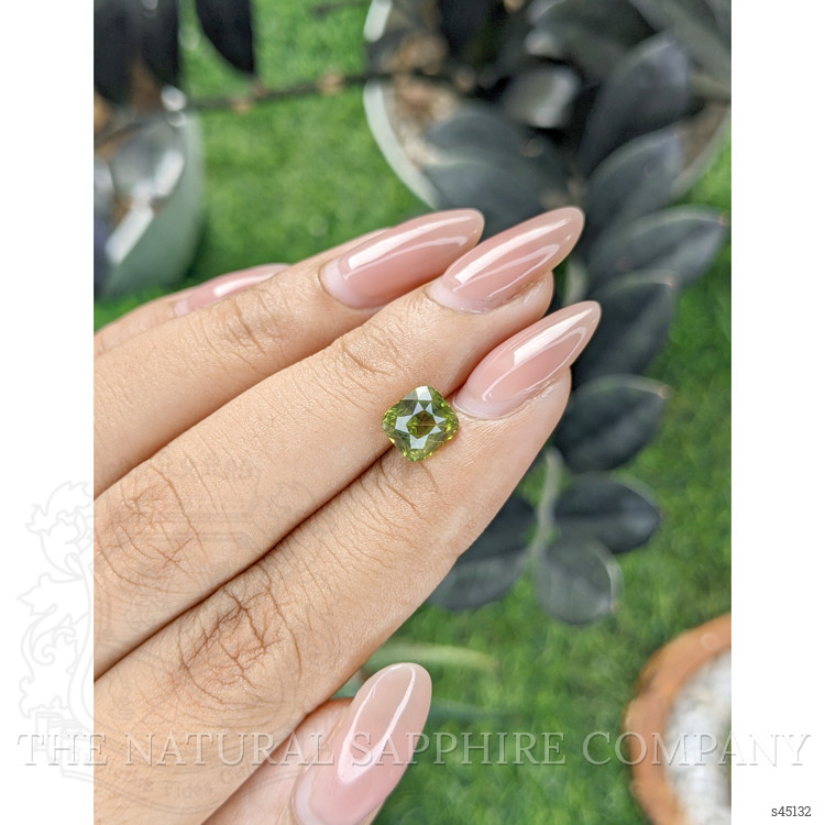 2.06 Ct. Yellowish Green Sapphire from Madagascar