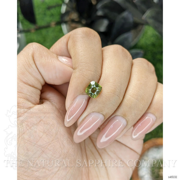 2.06 Ct. Yellowish Green Sapphire from Madagascar