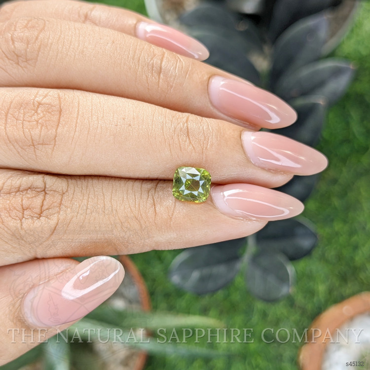2.06 Ct. Yellowish Green Sapphire from Madagascar